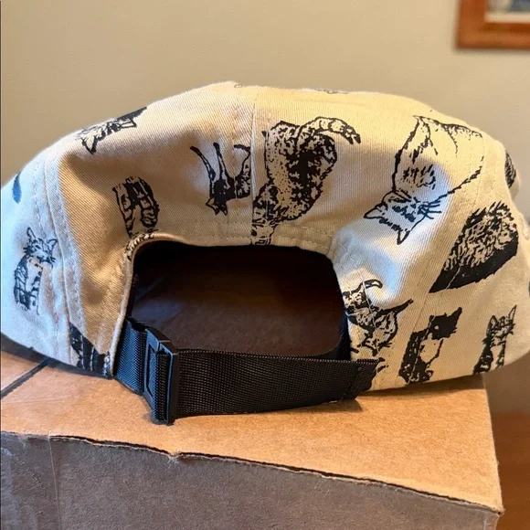 Cool Five Panel Cat Print Hat - Picture 2 of 2